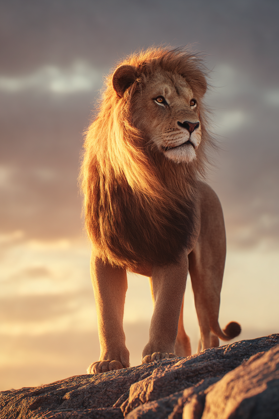 Wolf cub showing courage