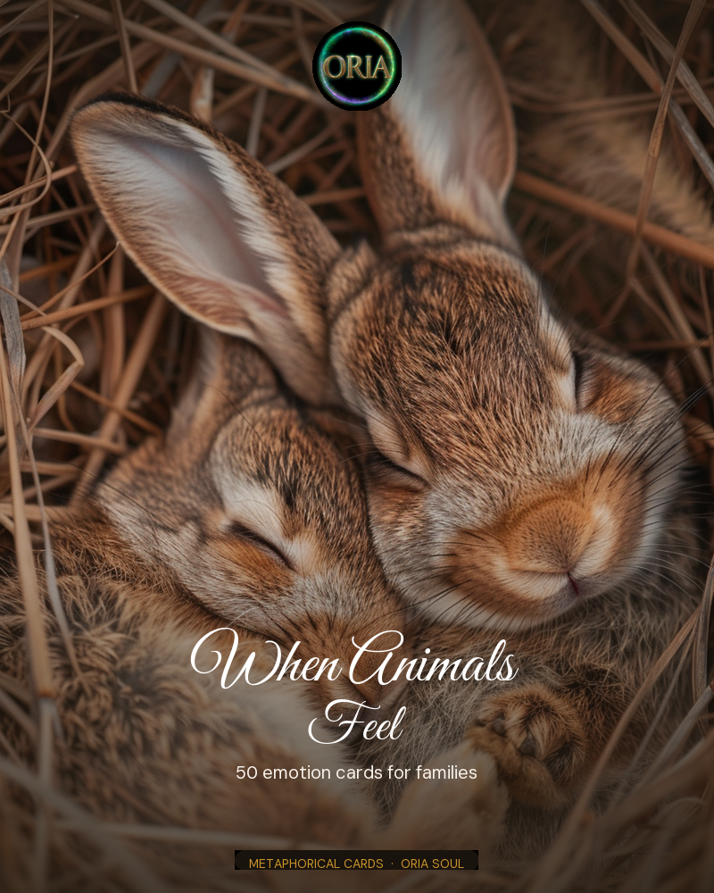 When Animals Feel - 50 emotion cards